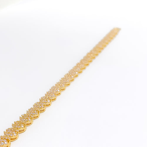 Posh Tennis 22k Gold CZ Bracelet