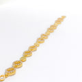 Contemporary Round 22k Gold CZ Bracelet