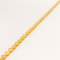 Tasteful Petite Leaf 22k Gold Bracelet