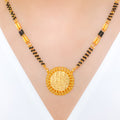 Magnificent Round Black Bead 22k Gold Necklace