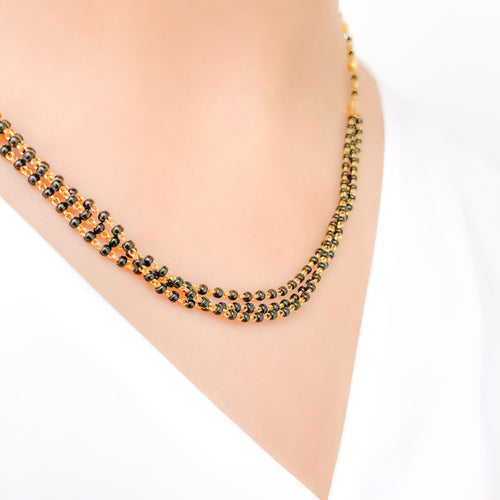 Upscale Three-Chain 22k Gold Mangalsutra