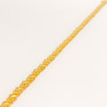Dainty Intricate Link 22k Gold Bracelet