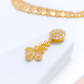 Royal Sparkling 22k Gold CZ Set