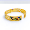 Festive High Finish 22k Gold Peacock Bangle