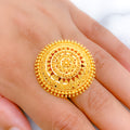 Gorgeous Opulent 22k Gold Dome Ring