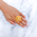 Luxurious Flower 22k Gold Ring