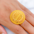 Charming Cluster 22k Gold Dome Ring