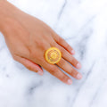 Chic Upscale 22k Gold Statement Ring
