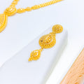 Exclusive Long Fancy Teardrop 22k Gold Set