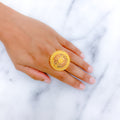 Magnificent Reflective 22k Gold Dome Ring