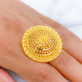 Magnificent Reflective 22k Gold Dome Ring