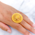 Magnificent Reflective 22k Gold Dome Ring