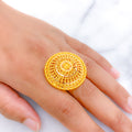 Sophisticated Symmetrical 22k Gold Dome Ring