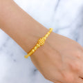 Accented Oval Bangle 22k Gold Bracelet