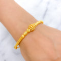 Accented Oval Bangle 22k Gold Bracelet