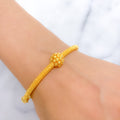 Fancy Shimmering Bangle 22k Gold Bracelet