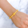 Graceful Cluster Bangle 22k Gold Bracelet