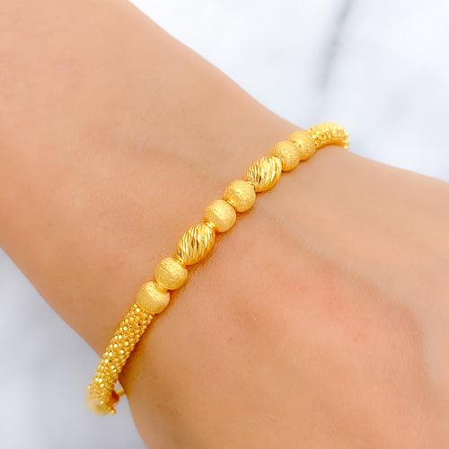 Elegant Thin Bangle 22k Gold Bracelet