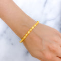 Upscale Oval Bangle 22k Gold Bracelet