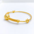 Reflective Contemporary 22k Gold Bangle Bracelet