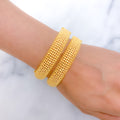 Classy Openable 22k Gold Bangle Pair