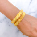 Special Sand Finish 22k Gold Bangles