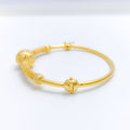 Tasteful Smooth Finish 22k Gold Bangle Bracelet