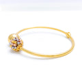 Luxurious Orb 22k Gold Bangle Bracelet