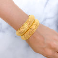 Chic Dressy 22k Gold Bangle Pair