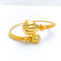 Dressy Asymmetrical 22k Gold Bangle Bracelet