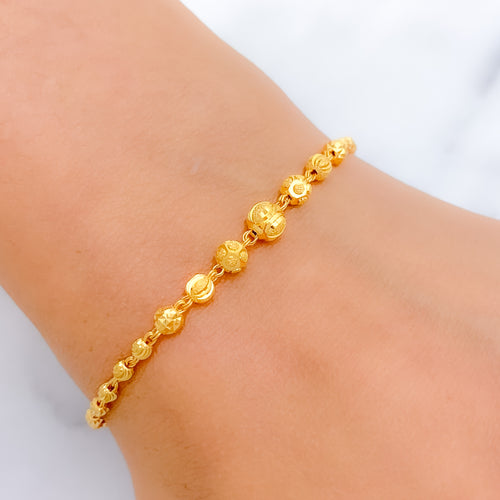 Classic Fashionable 22k Gold Bracelet