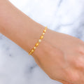 Posh Two-Tone 22k Gold Accented Bracelet