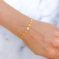 Sophisticated Two-Tone 22k Gold Bracelet