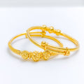 Classic Fancy Baby 22k Gold Bangles