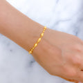 Sparkling Lightweight 22k Gold Bracelet