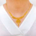 Exclusive Jali Work Chand 22k Gold Necklace Set