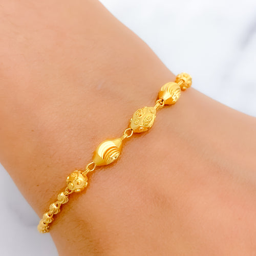 Dainty Lightweight 22k Gold Bracelet