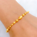 Charming Graduated 22k Gold Bead Bracelet