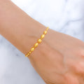 Delightful Adorned 22k Gold Bead Bracelet