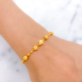 Shimmering 22k Gold Bead Bracelet
