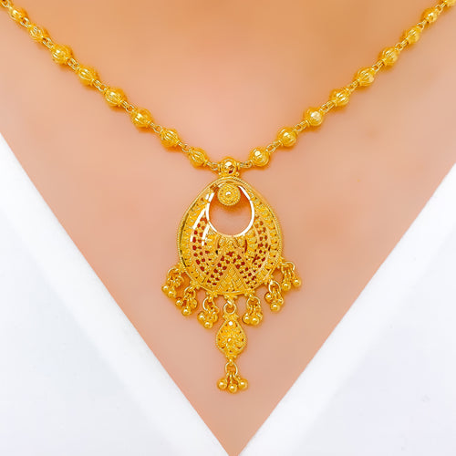 Bright High Finish 22k Gold Chand Set