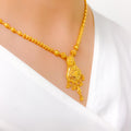 Classy Reflective 22k Gold Set With Tassels