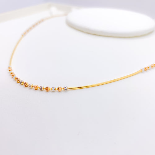 Beaded Two-Tone Chain