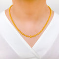 Unique Upscale Sphere 22k Gold Necklace Set