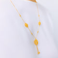 Glistening Netted 22k Gold Necklace Set