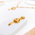 Beaded Chain Style Meena Necklace Set