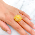 Regal Shining Dome 22k Gold Ring