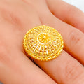 Regal Shining Dome 22k Gold Ring