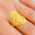 Ritzy Wide 22k Gold Ring