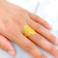 Ritzy Wide 22k Gold Ring